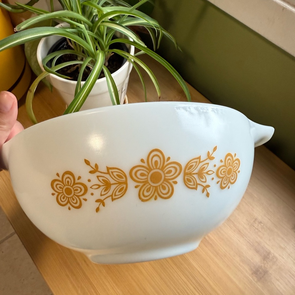 Vintage Floral Mixing Bowl